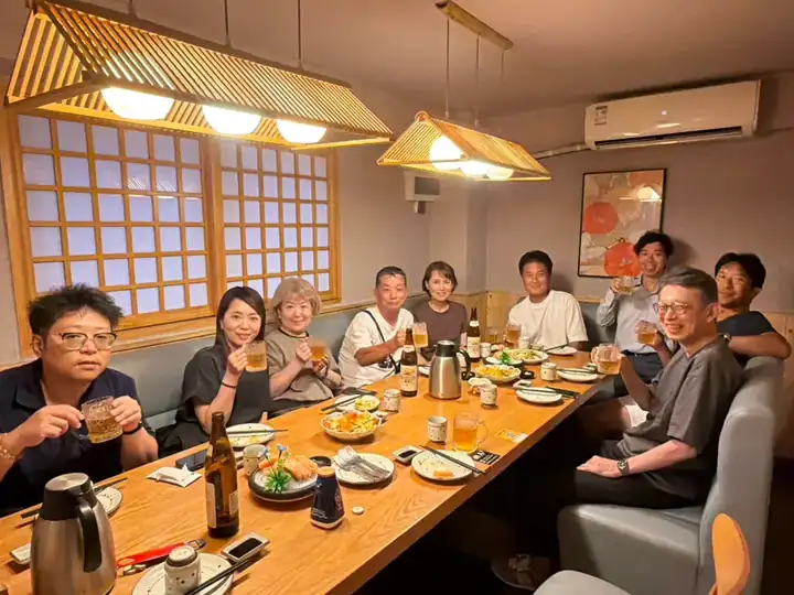 広州ツアーの日本料理店での夕食交流会